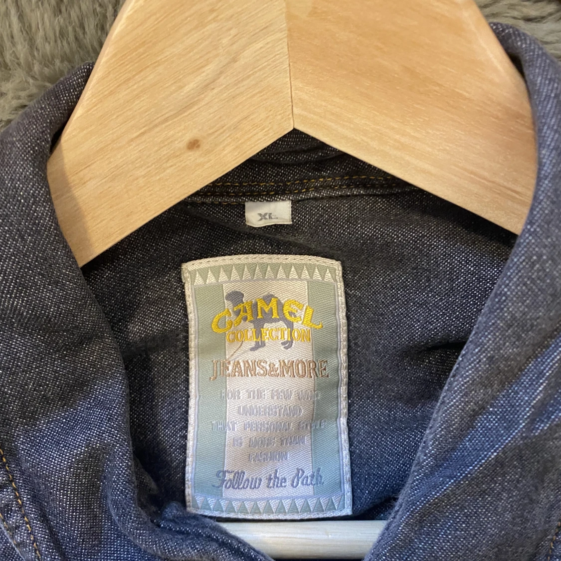 Soft denim skjorta  - 90