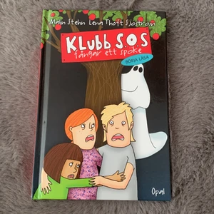 Klubb s.o.s fångar ett spöke - börja läsa - Detta är en perfekt bok för nybörjar läsare. Du kan läsa på baksidan om vad den handlar om (finns på bild 2). Den är skriven av Malin Sthen och Lena Thoft Sjöström. Den säljs för 20kr + frakt