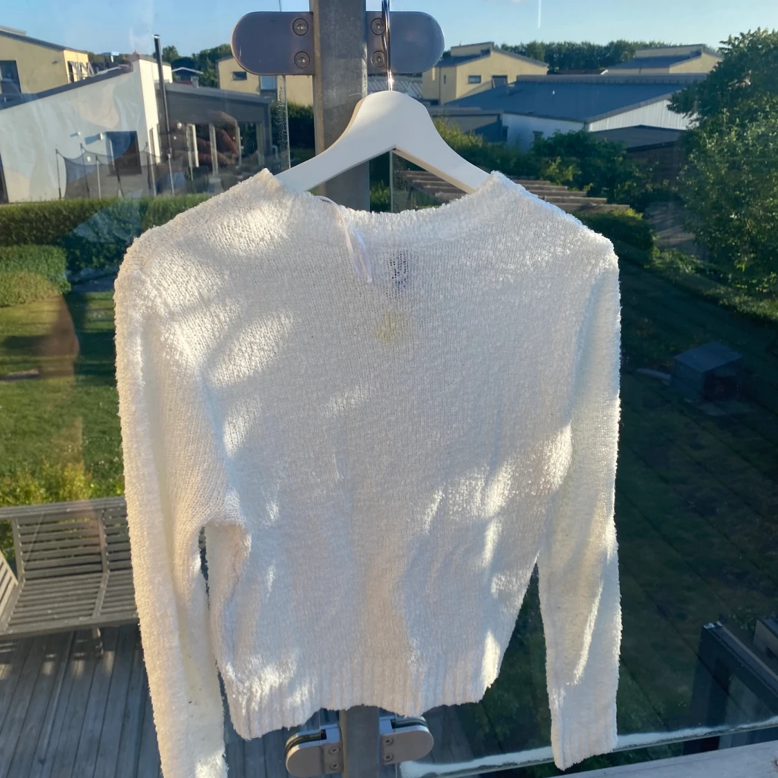 vit Stickad tröja  - 90