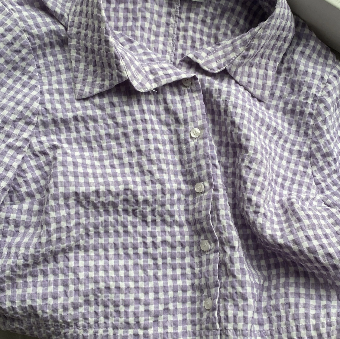 Rutigt set pastell-lila  - 90