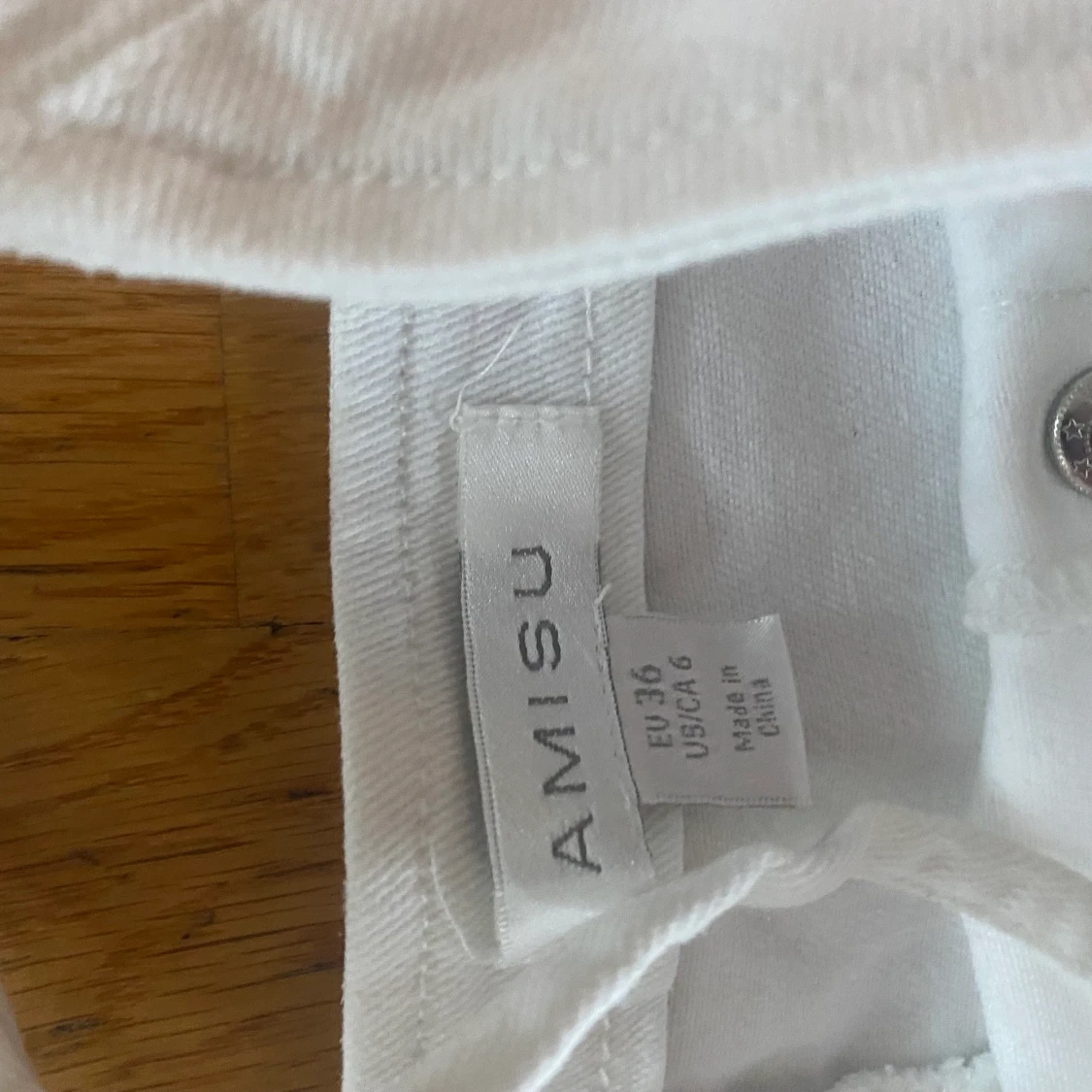 Vit jeans klänning  - 90