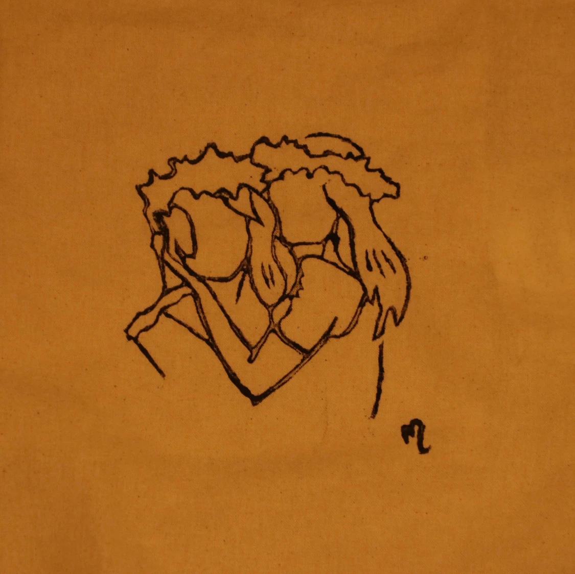 Tygväska med eget tryck  - 90