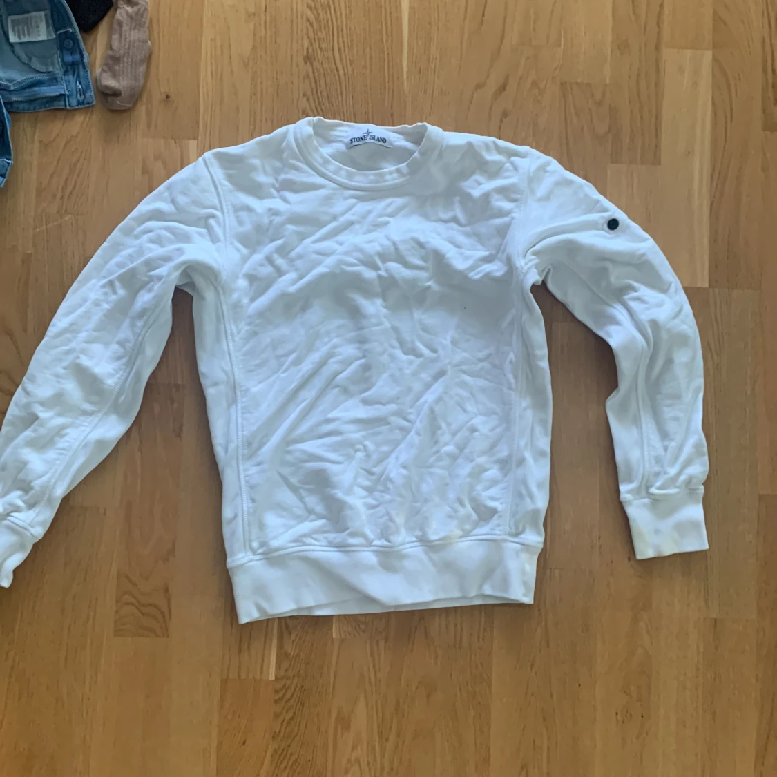 Stone Island vit tröja strl S