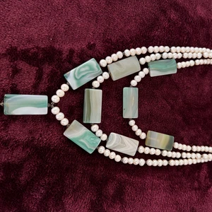 pärlhalsband - Inte använd 