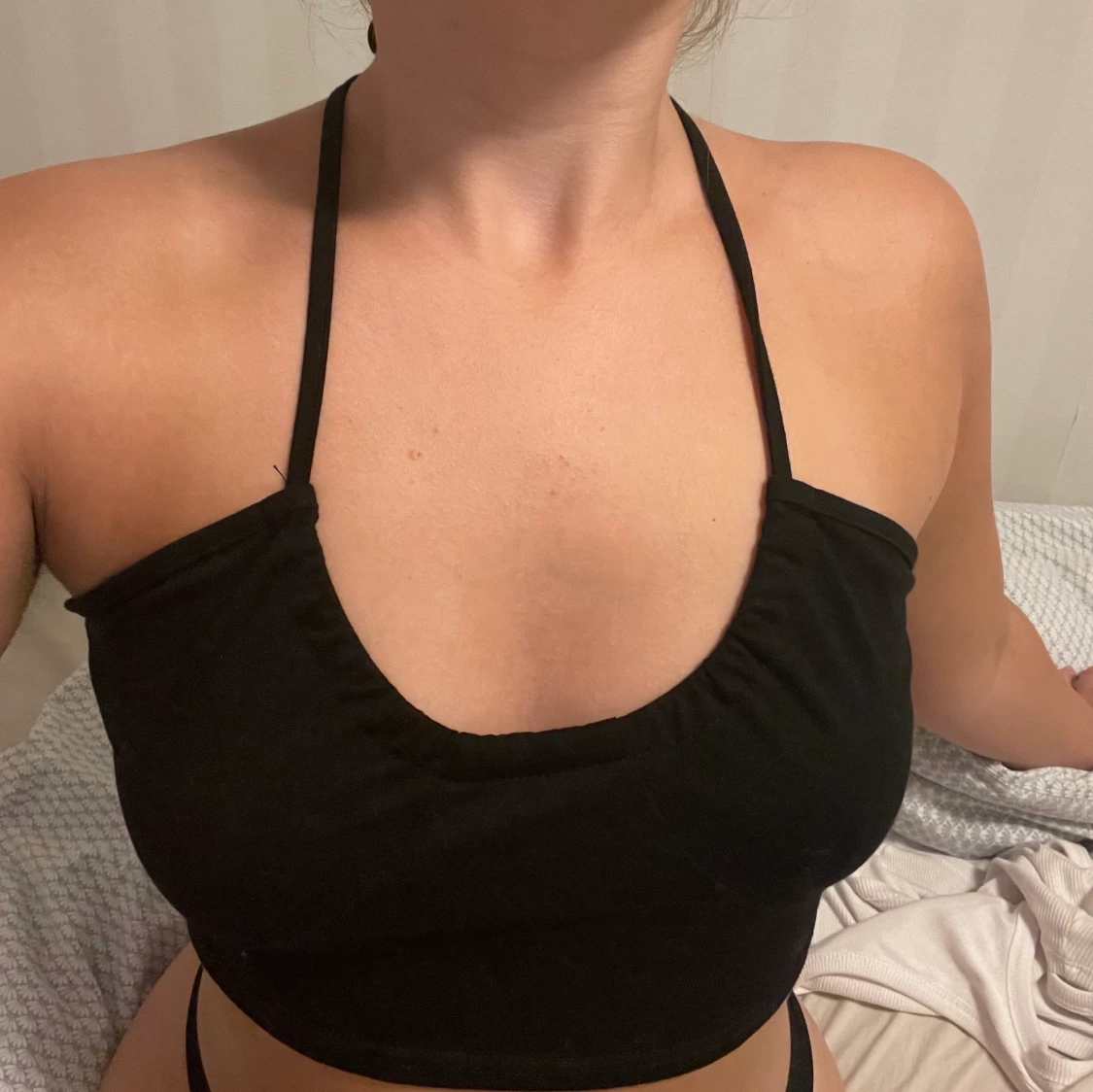 Cross tie halter neck top - 90