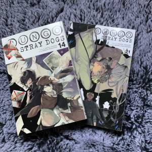 Bungo stray dogs manga vol. 14 (som är fortsättningen på anime) & vol. 21 för 125kr st + 60kr frakt. Org pris 200kr från science fiction bokhandeln. Dm för fler frågor <3