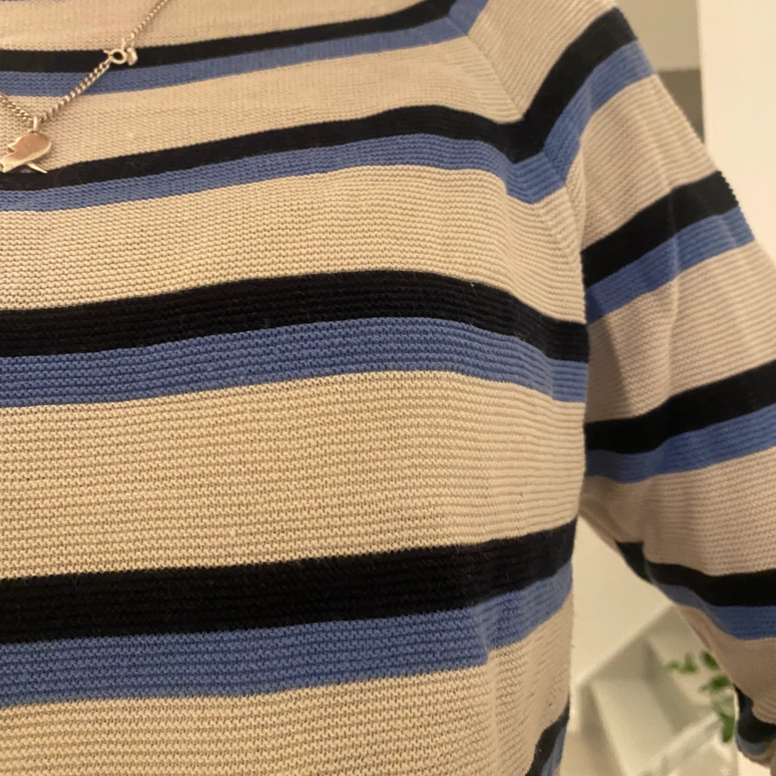 Randig långärmad tröja  - 91