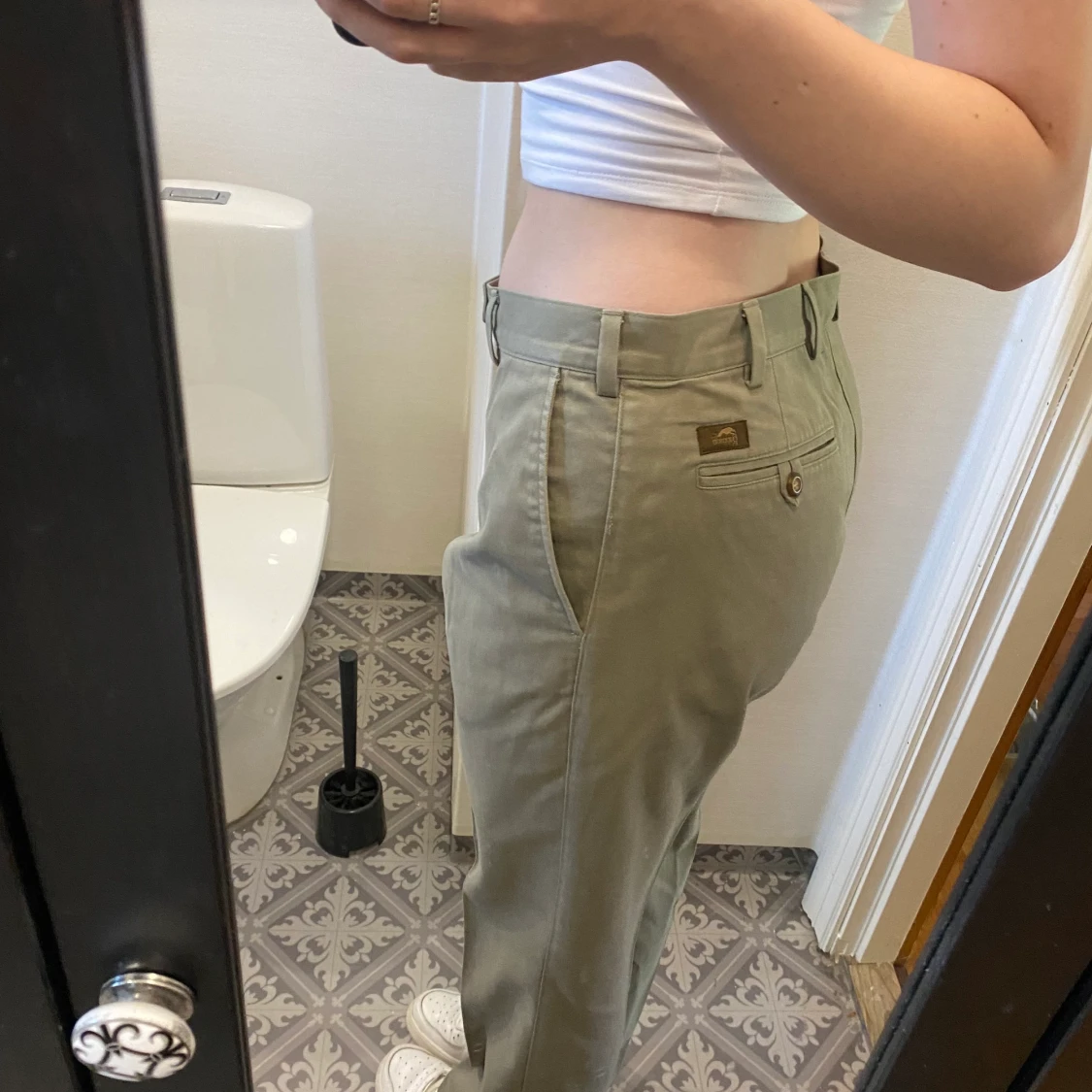 Lågmidjade vintage byxor - 90