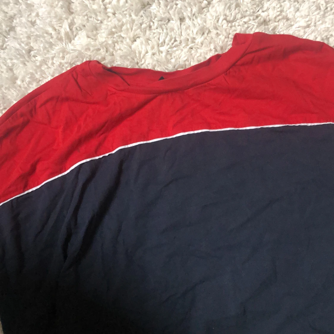 T-shirt blå röd - 90