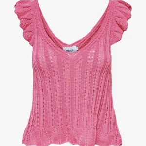 söt stickad sommartopp 💗💗💗 - endast provad! köpt i somras på zalando, såldes slut snabbt så var lite impulsköp då men kommer inte till användning nu! 💖