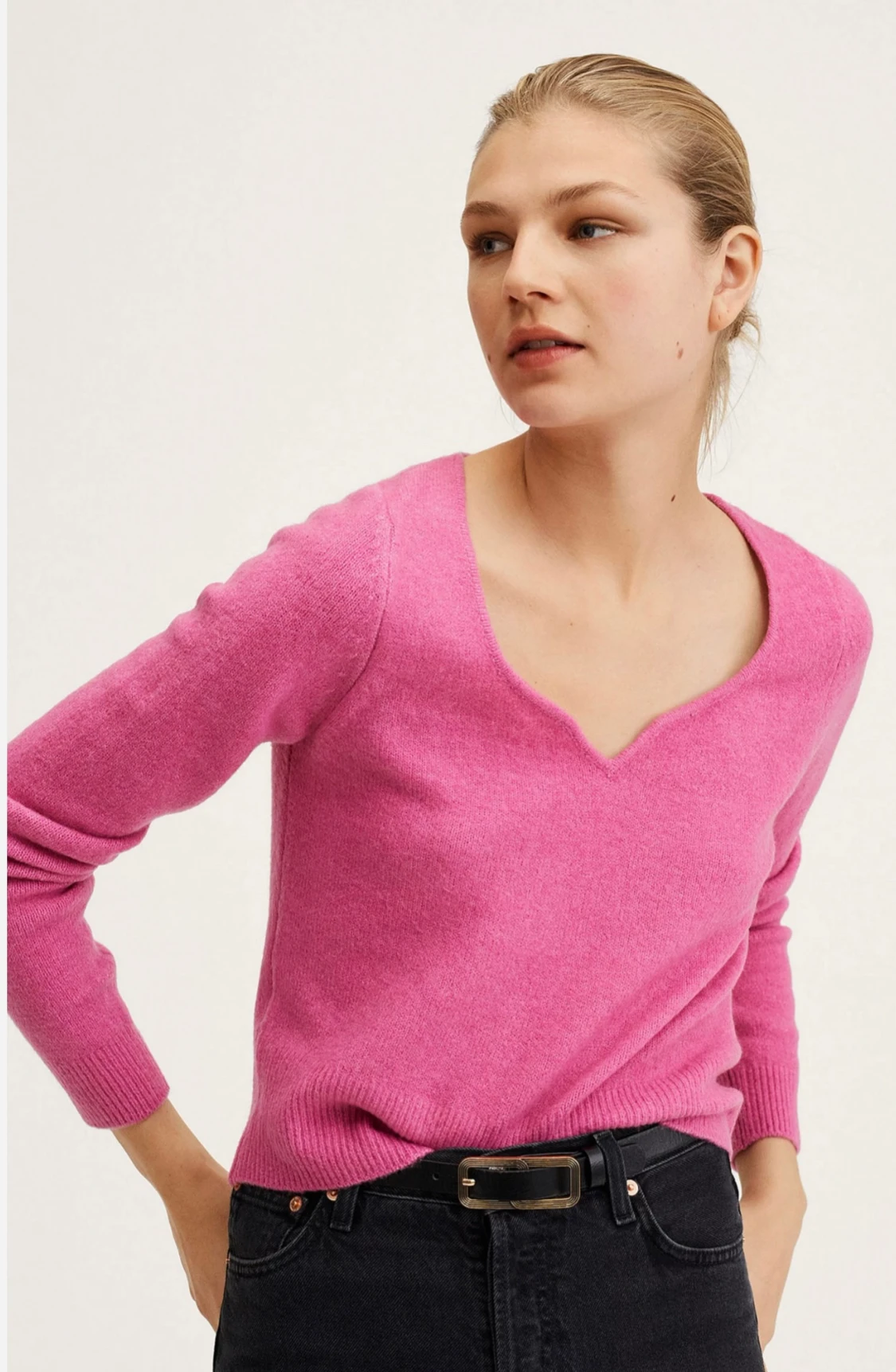 Stickad tröja från Mango