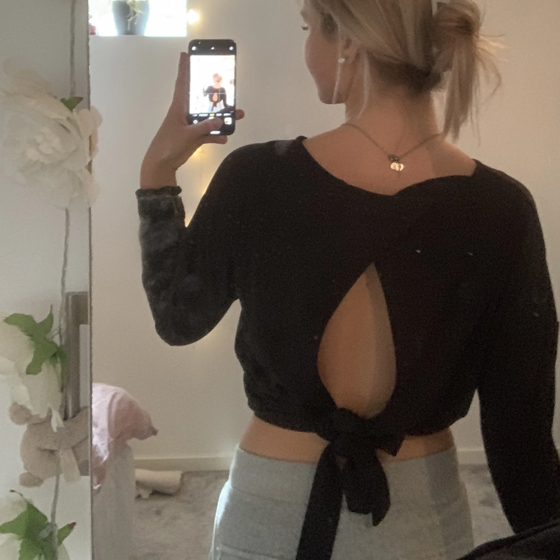 Svart långärmad tröja 