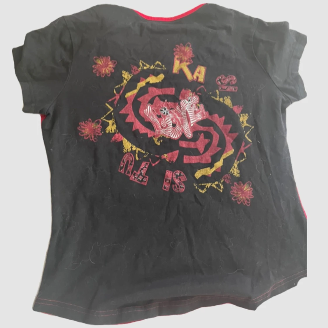  y2k tröja med tryck  - 1