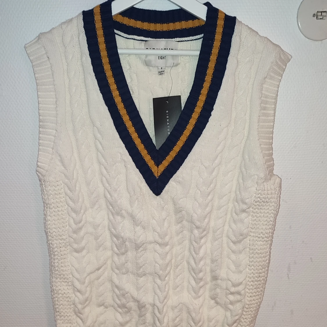 Oversized stickad väst - 91