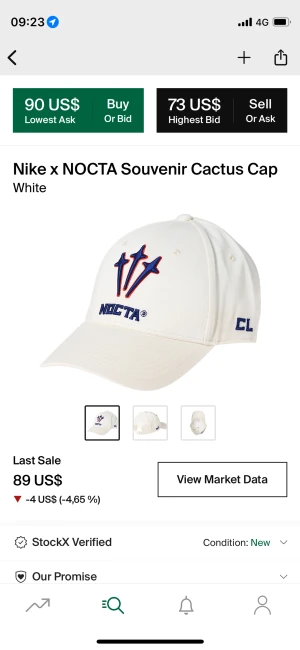 Nocta keps intressekoll - OBS köp inte för 1kr. Intressekoll på keps jag vann på snkrs appen. 90$ på stockx. OBS har inte kepsen ännu detta är bara för att kolla om köpintresse finns