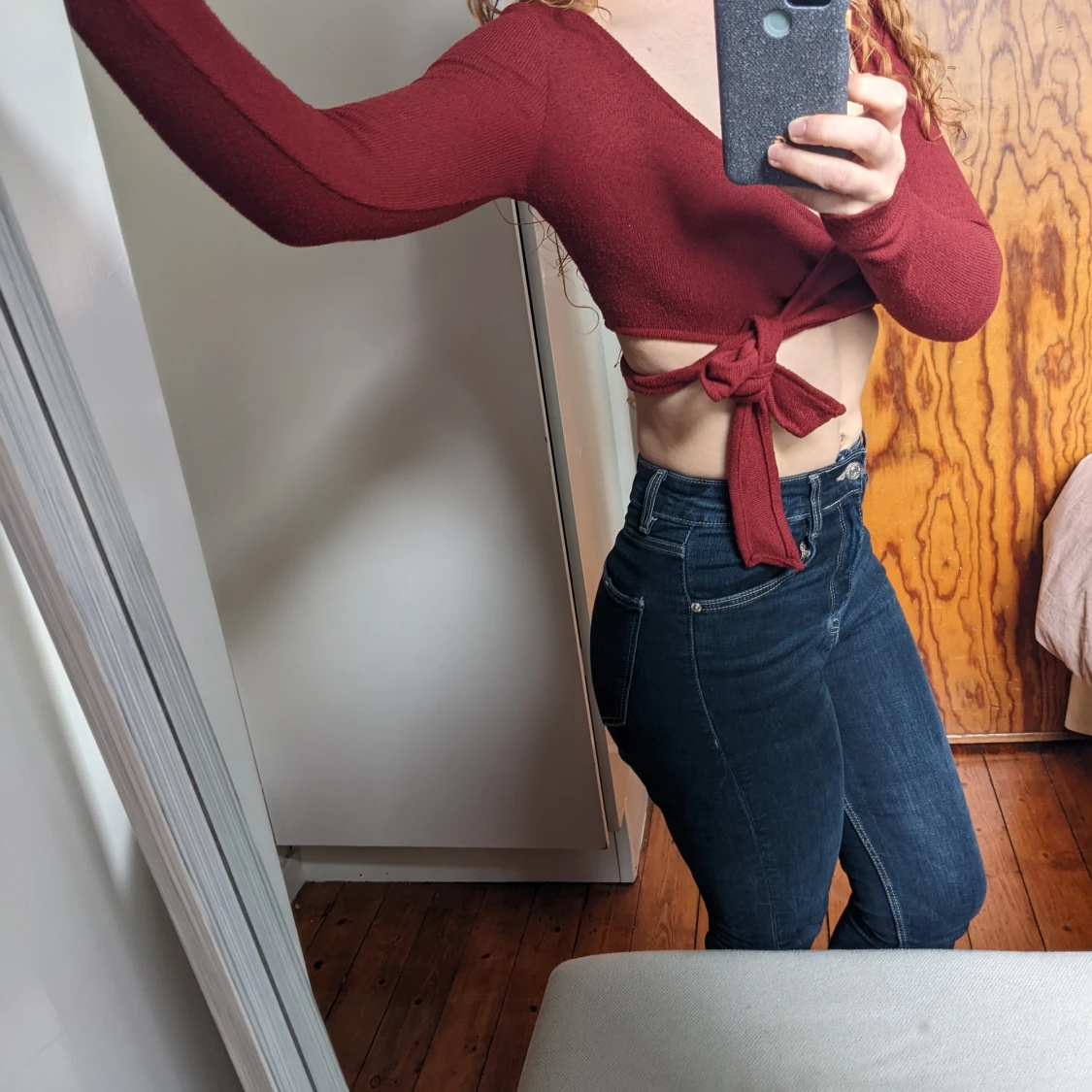 Pull & Bear wrap tröja top  - 90