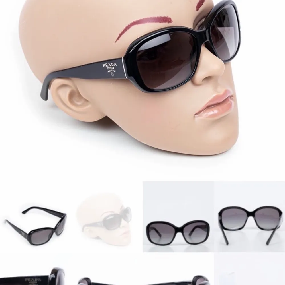 Vintage Prada solglasögon. Köptes på Affordableluxury luxury i sthlm för ca 1 år sedan till ett pris på ca 1000 kr. Använd ett fåtal gånger. Bild 2 på solglasögonen är från hemsidan. Inga defekter vad jag har sett. . Accessoarer.