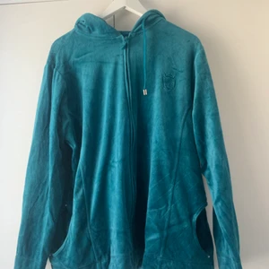 Blå/grön sip Hoodie! - Säljer en sip hoodie då den är alldeles för stor, den är i storlek XXL eller XL, den är köpt secondhand men i bra skick, vet ej vad jag köpte för men säljer för 50 kr + frakt, hör av er vid frågor eller intresserad❤️