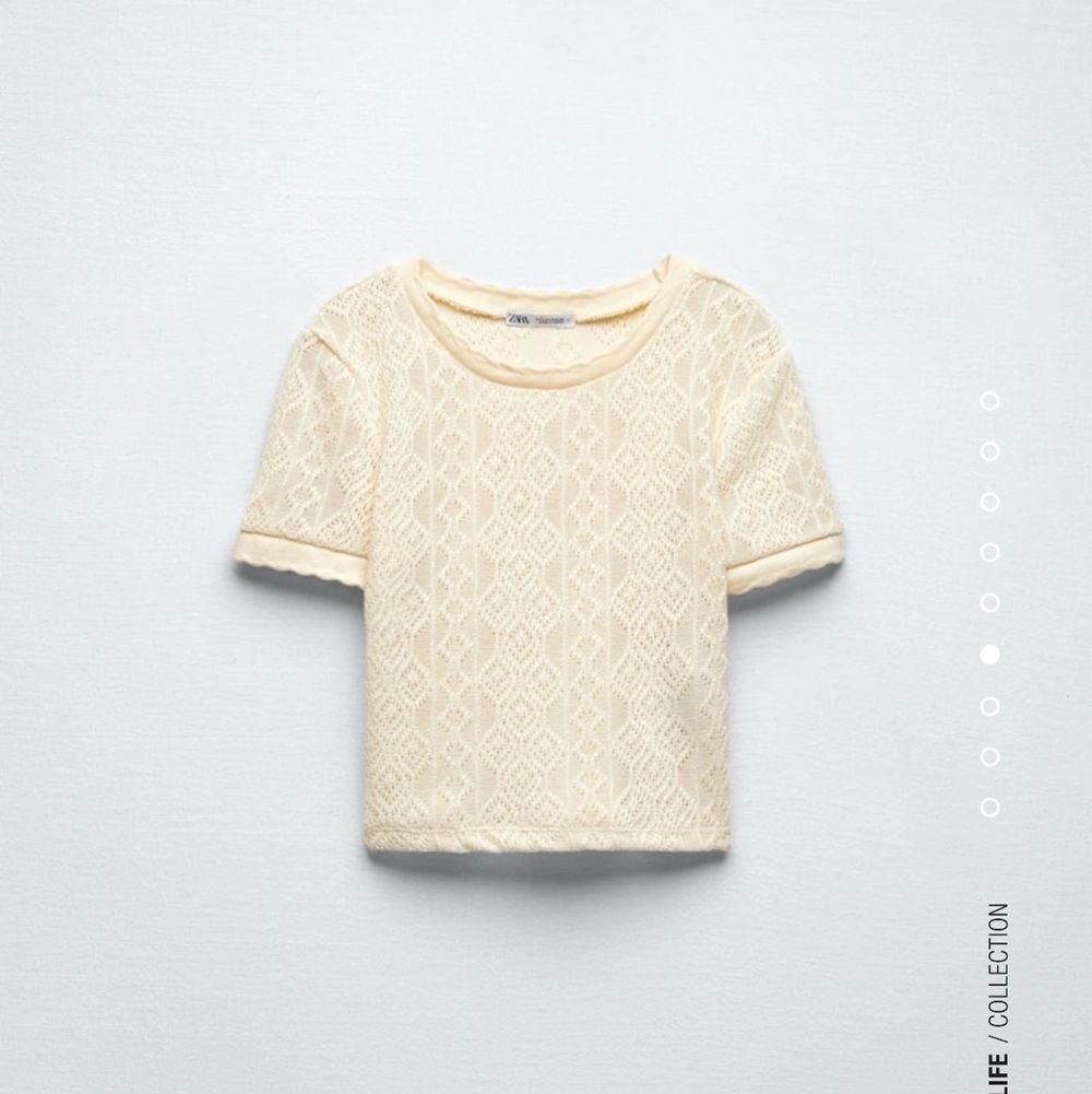 Virkad t-shirt från zara | Plick Second Hand