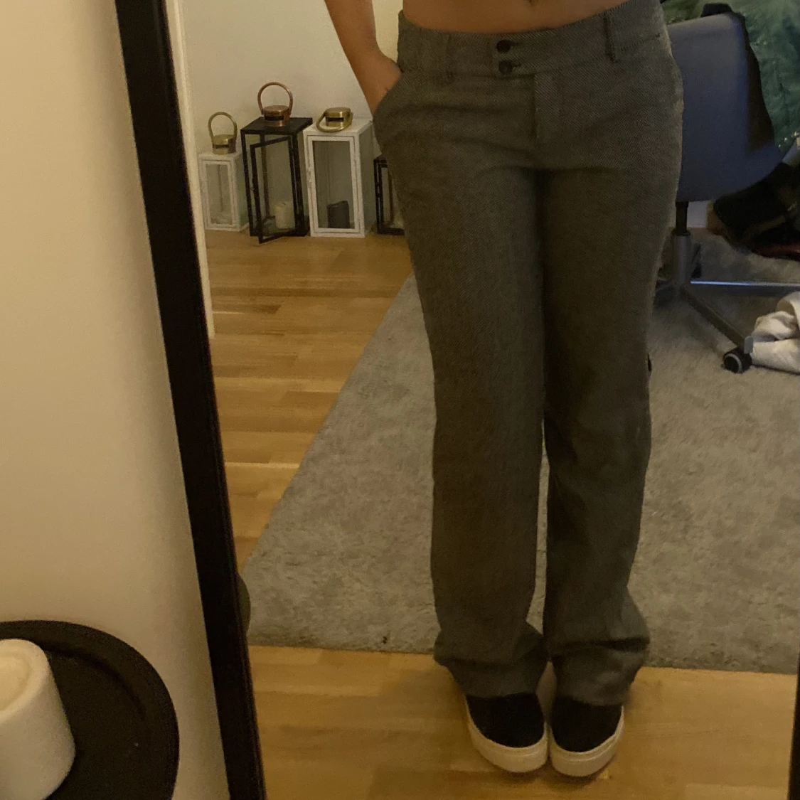 Mid rise kostymbyxot  - 91