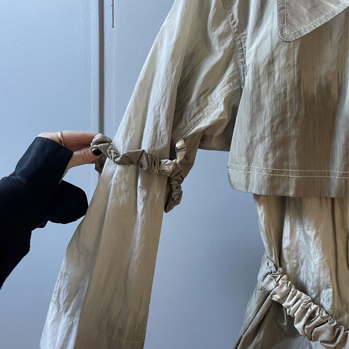 GANNI trenchcoat med fina detaljer strl XS/S  - 91