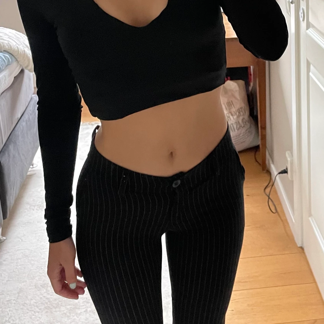 Lågmidjade kostymbyxor  - 91