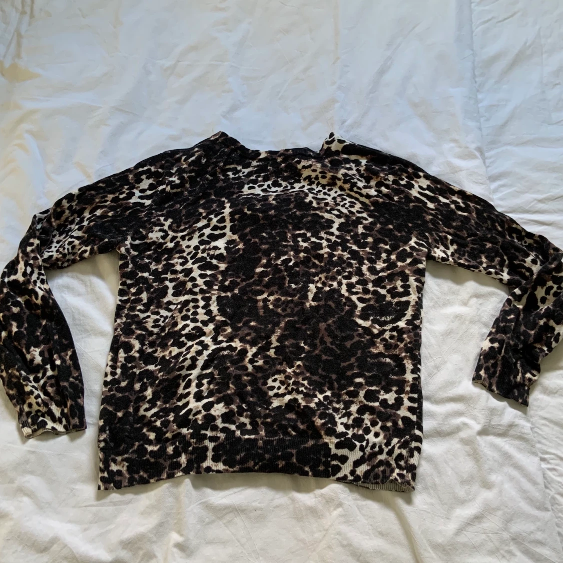 Leopardmönstrad cardigan - 90