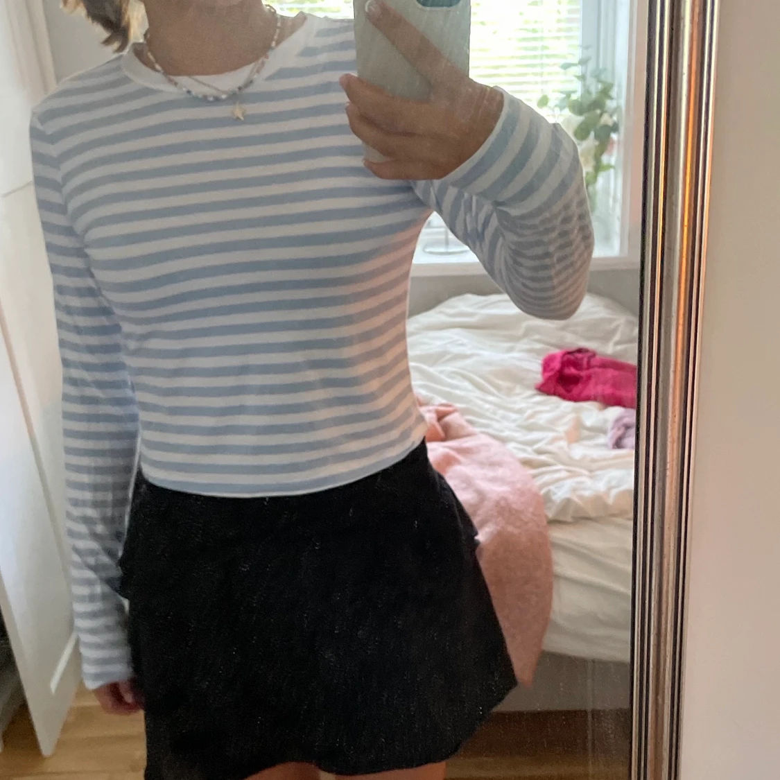 Blå randig tröja från HM  - 90