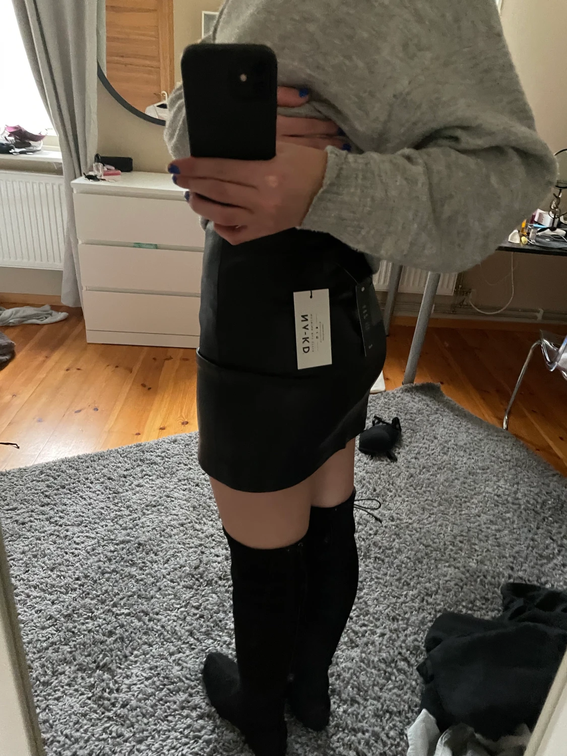 Minikjol skinnimitation  - 91