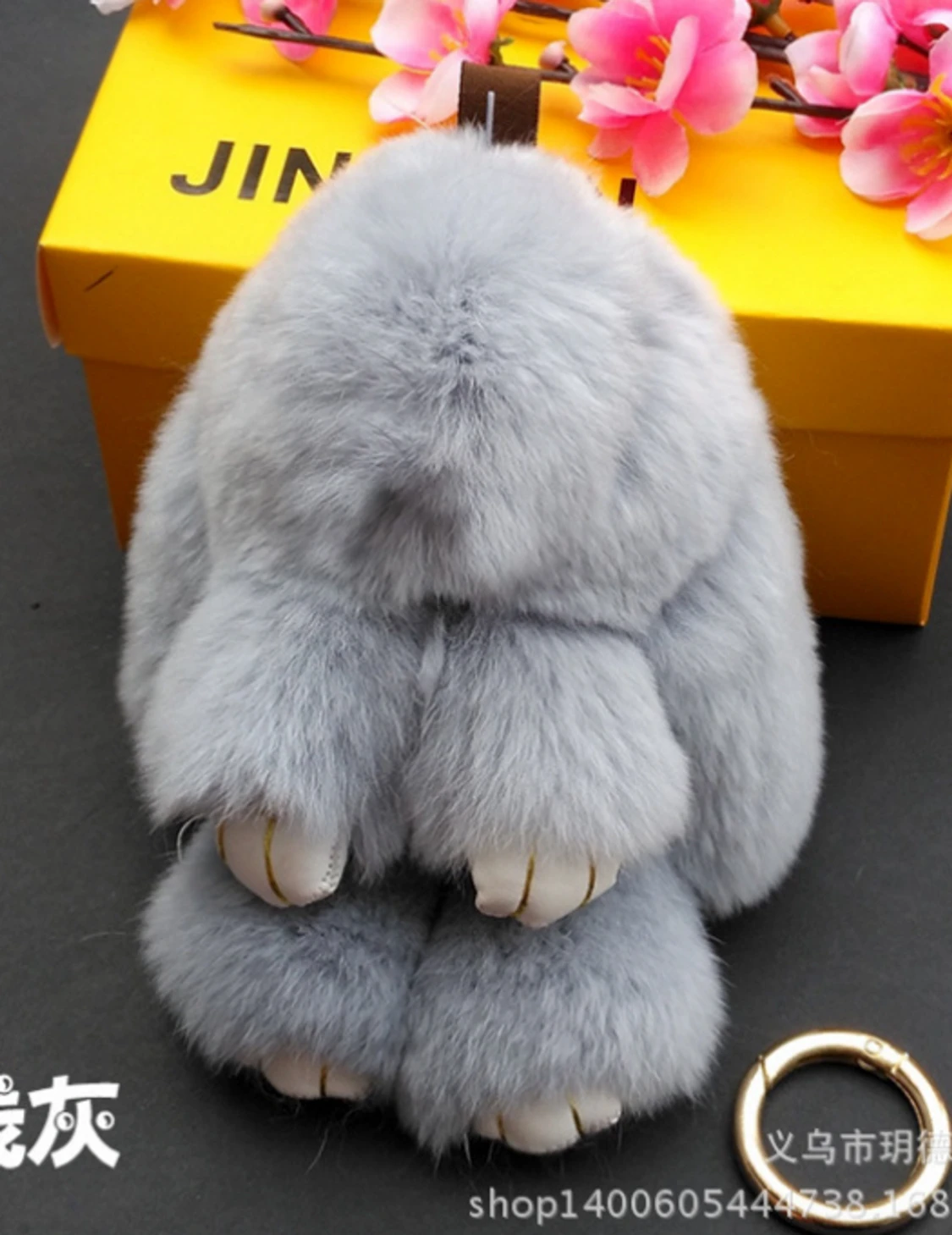 plysch kanin nyckelring  - 90