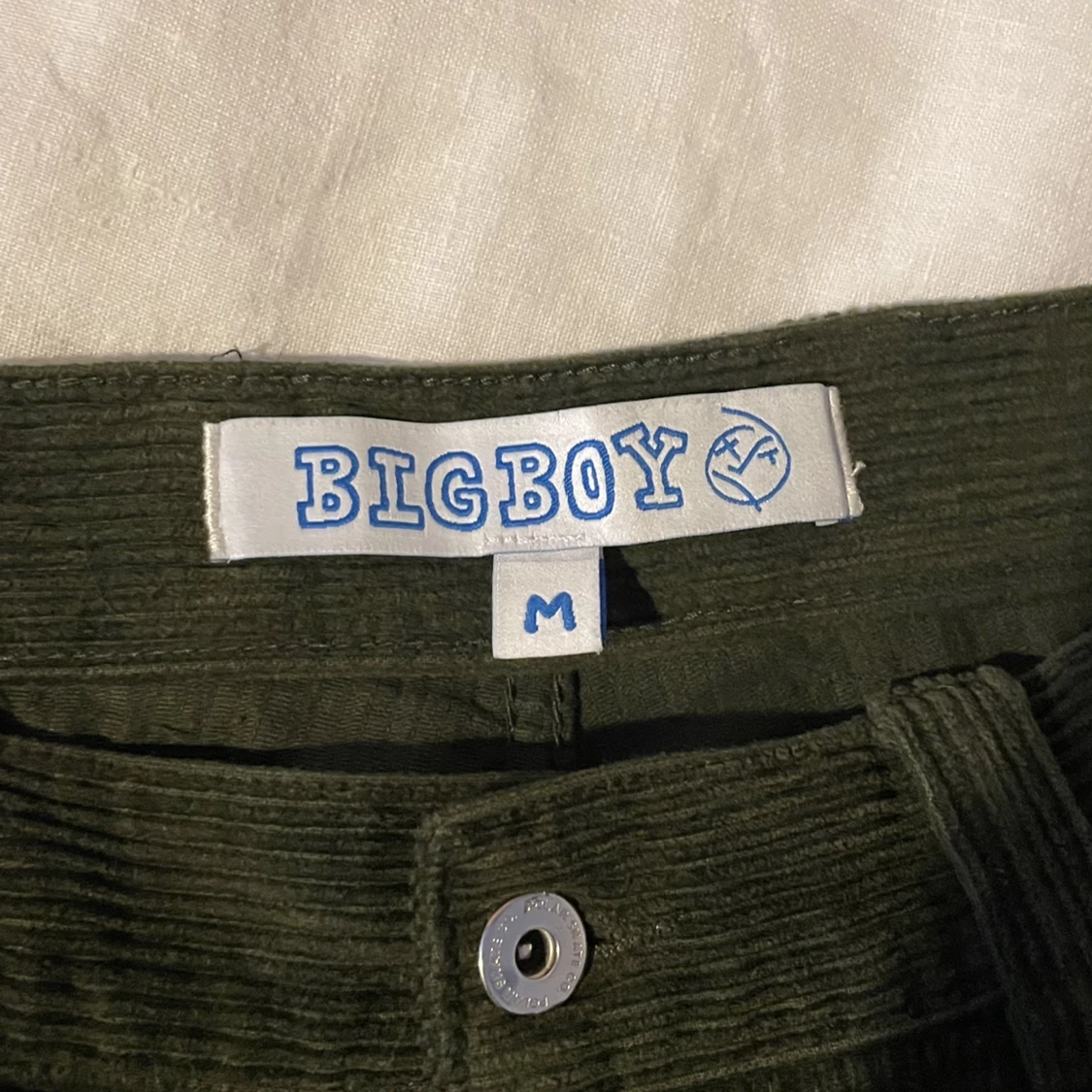 rare olive green big boy cords polar skate co - 91