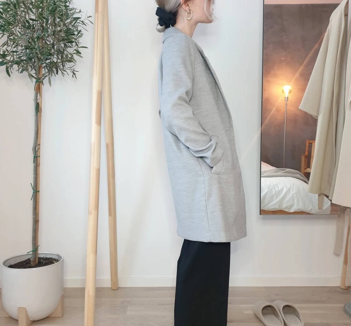 Gray Blazer Coat - 91