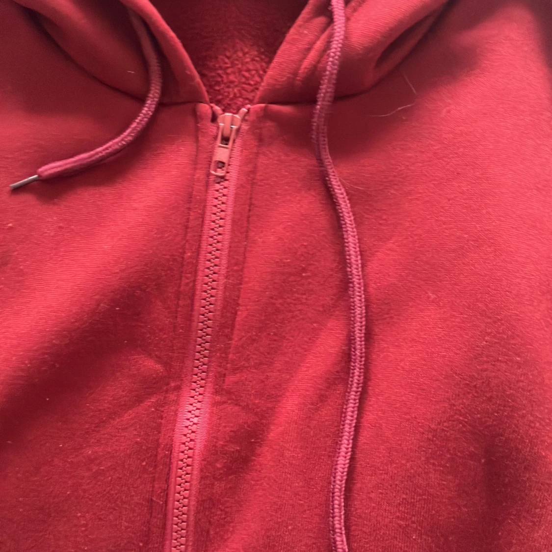 Dark red mörk röd zip up hoodie - 90