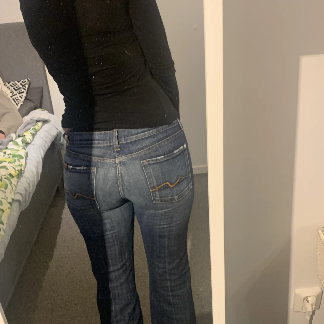 Lågmidjade jeans  - 90
