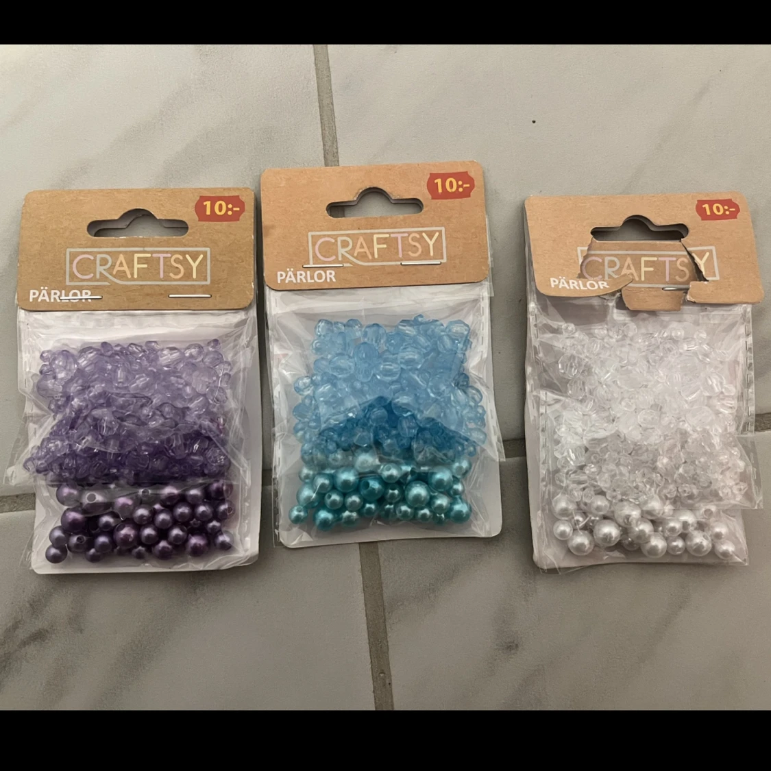 Pärlor tråd snöre sidenband rosett 