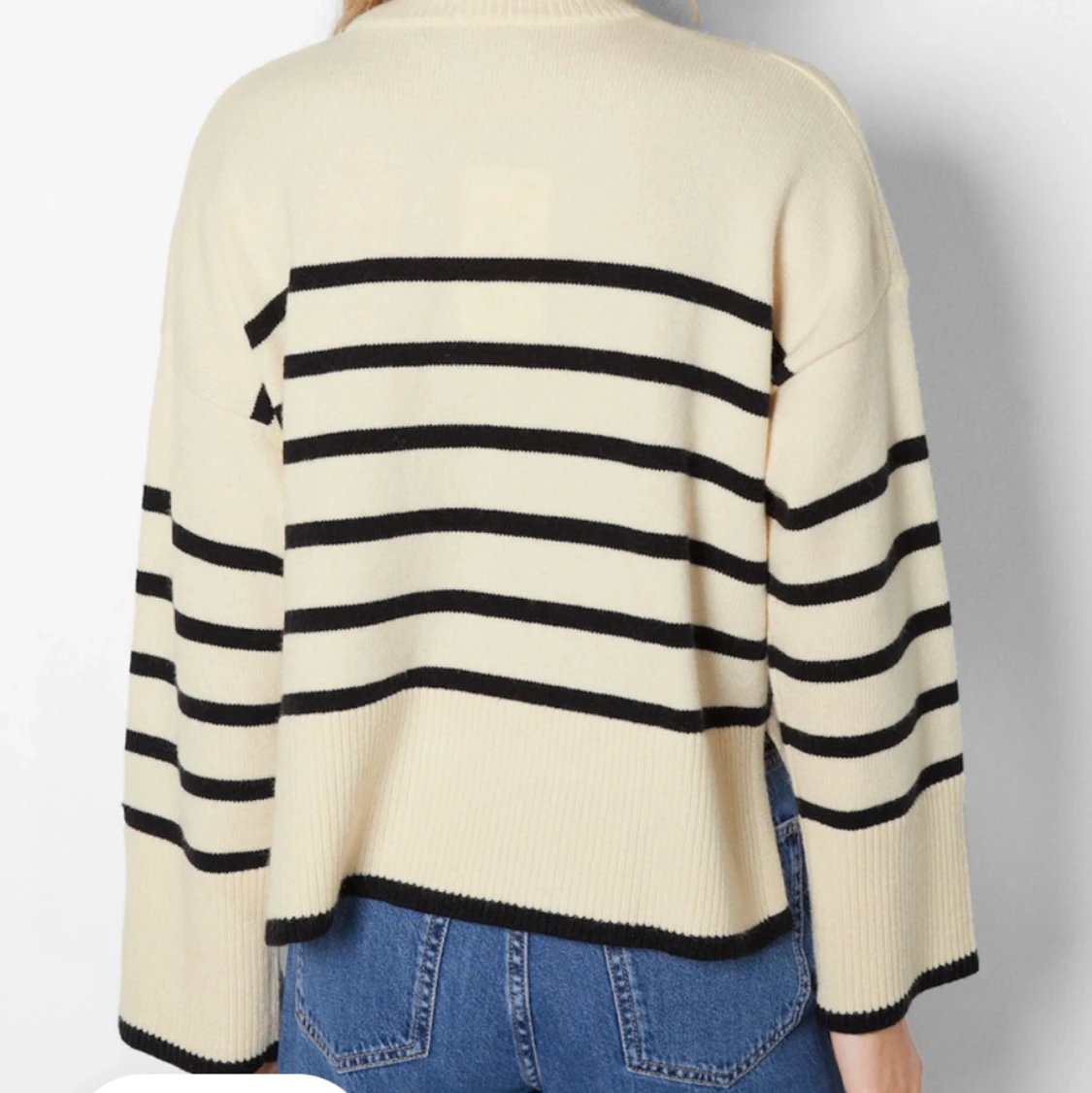 Randig stickad tröja - 90