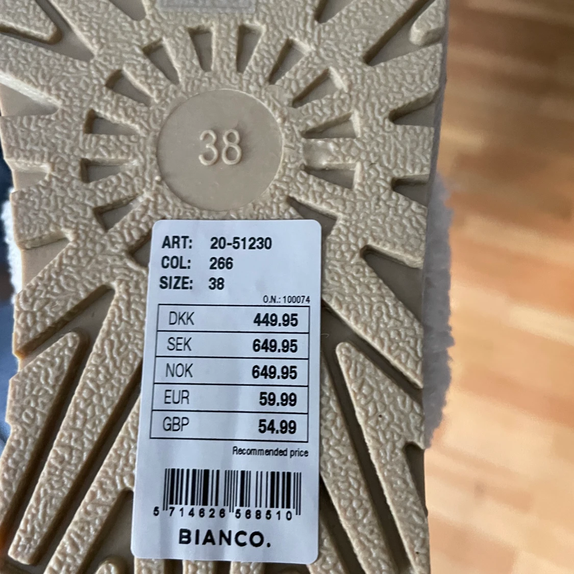 Bianco tofflor  - 91