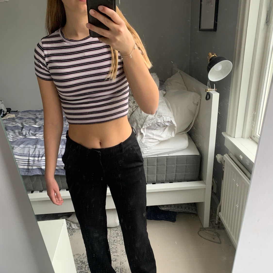 Randig baby t-shirt från h&m