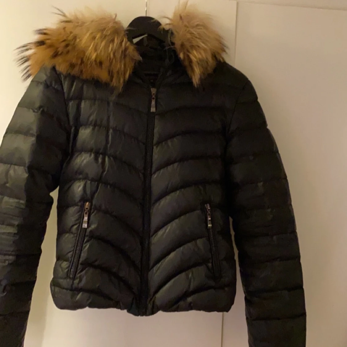 Chelsea vinter jacka äkta päls