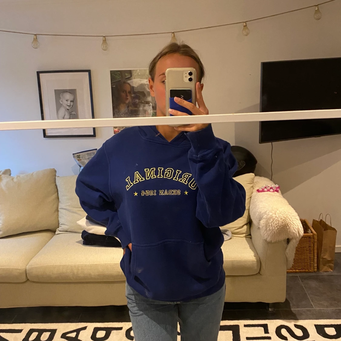 hoodie i storlek L  - 90