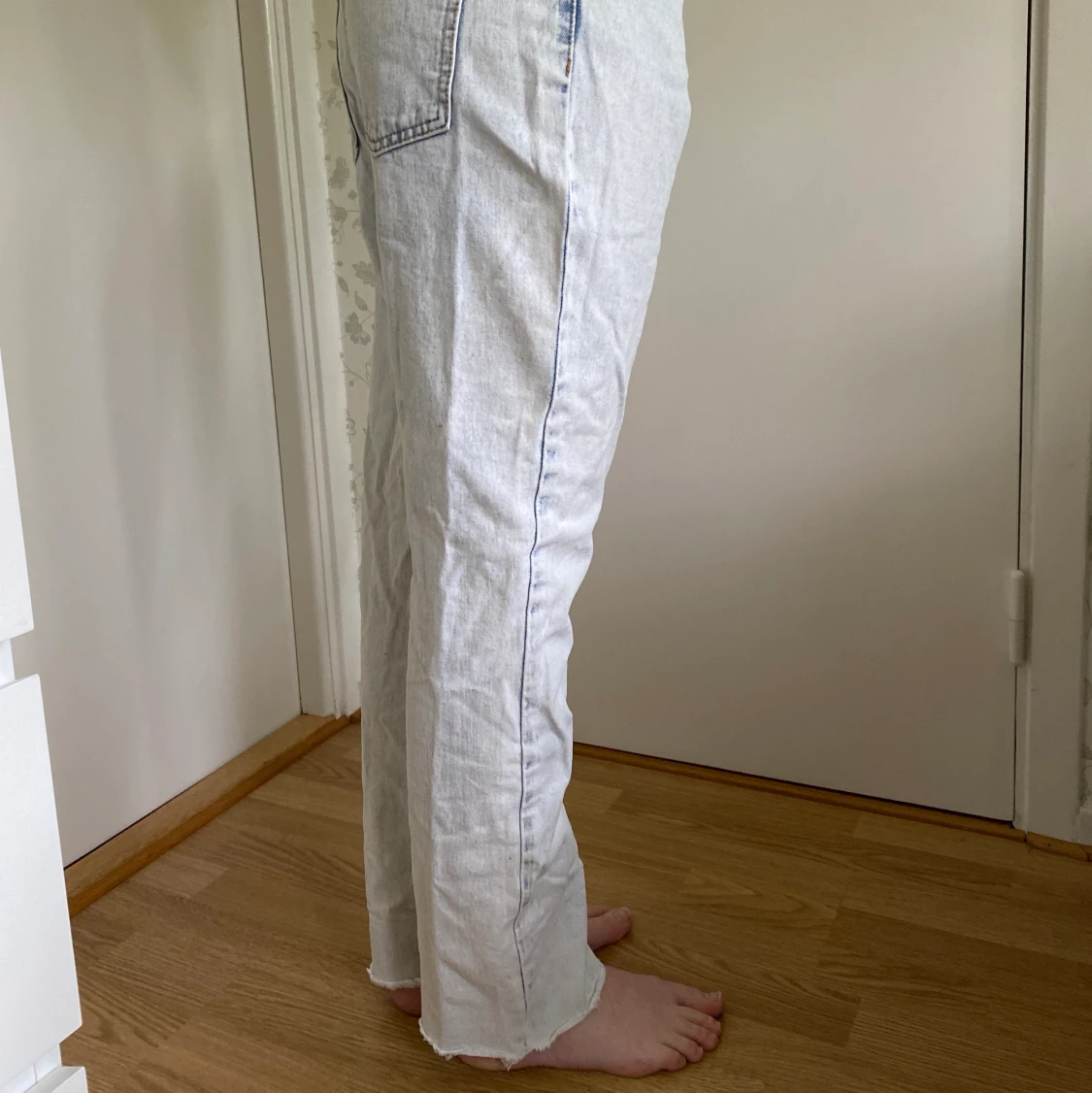 Lågmidjade ljusblå jeans  - 90