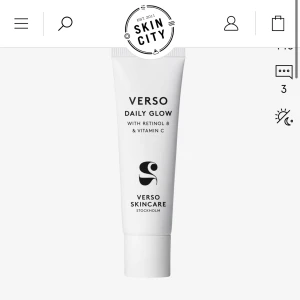 Verso daily glow - Dagkräm från verso köp på skincity för 499. Prövad en gång men passade inte riktigt min hy🥰