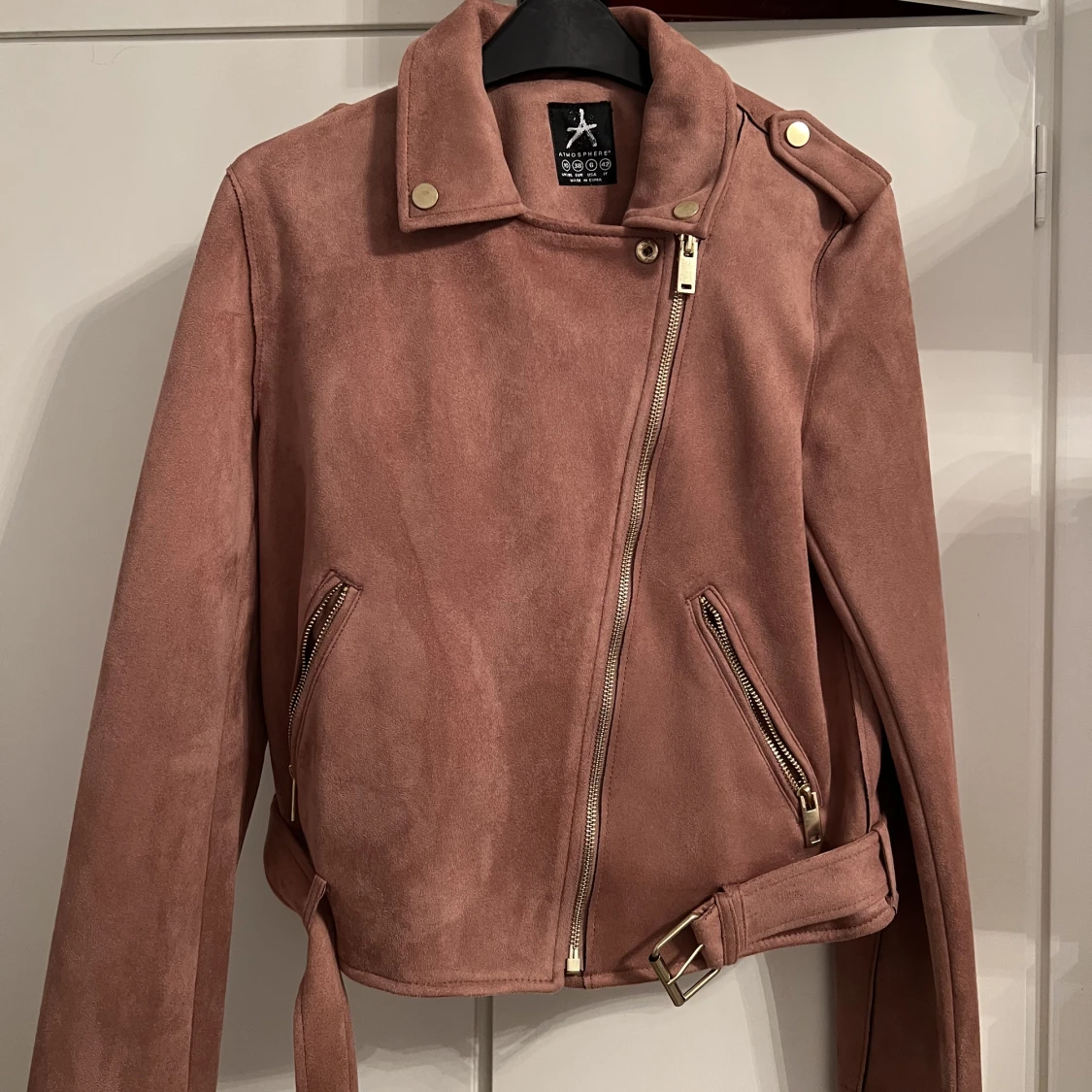 Puderrosa vårjacka - 90