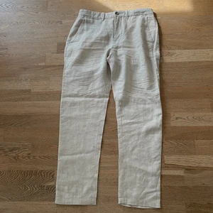 Linnebyxor - Linnebyxor i stl L. Passar mig som är 185 cm