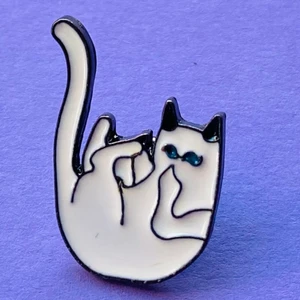 Crazy cat pin 💜 - Fri frakt 💜