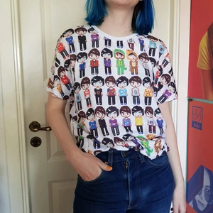 Dan & Phil t-shirt - Officiell Dan & Phil tshirt med pixel art tryck
