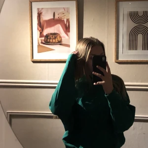 Hoodie - Grön hoodie från Monki i strl S. 50kr+frakt