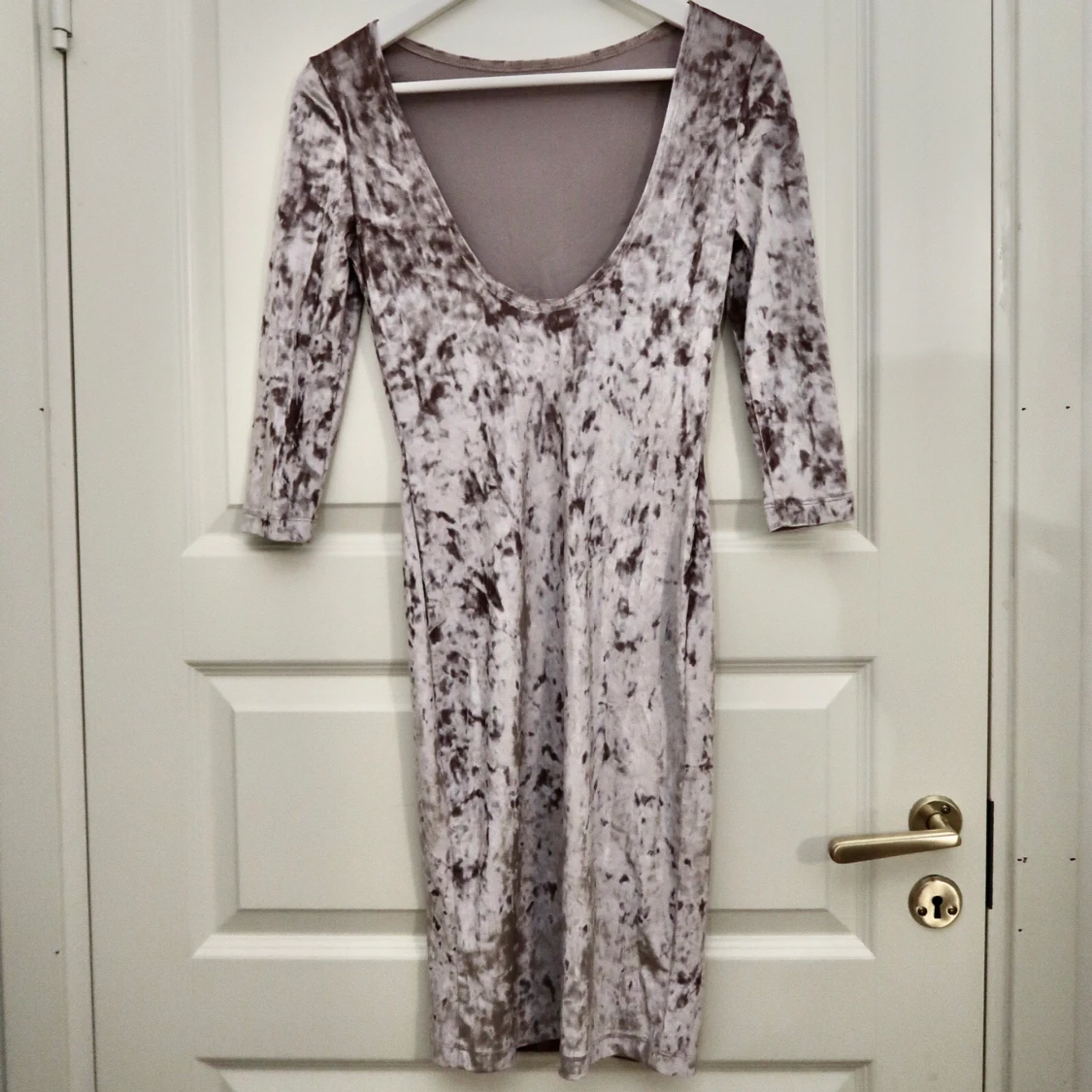 Silver sammetsklänning (xs/s) - 90