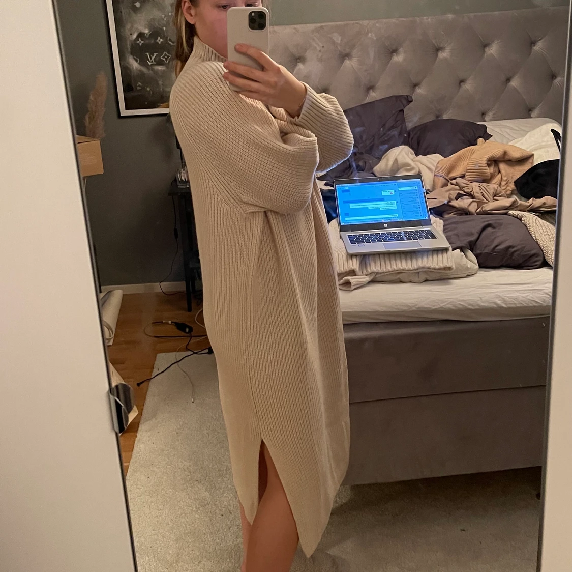 Stickad klänning  - 90