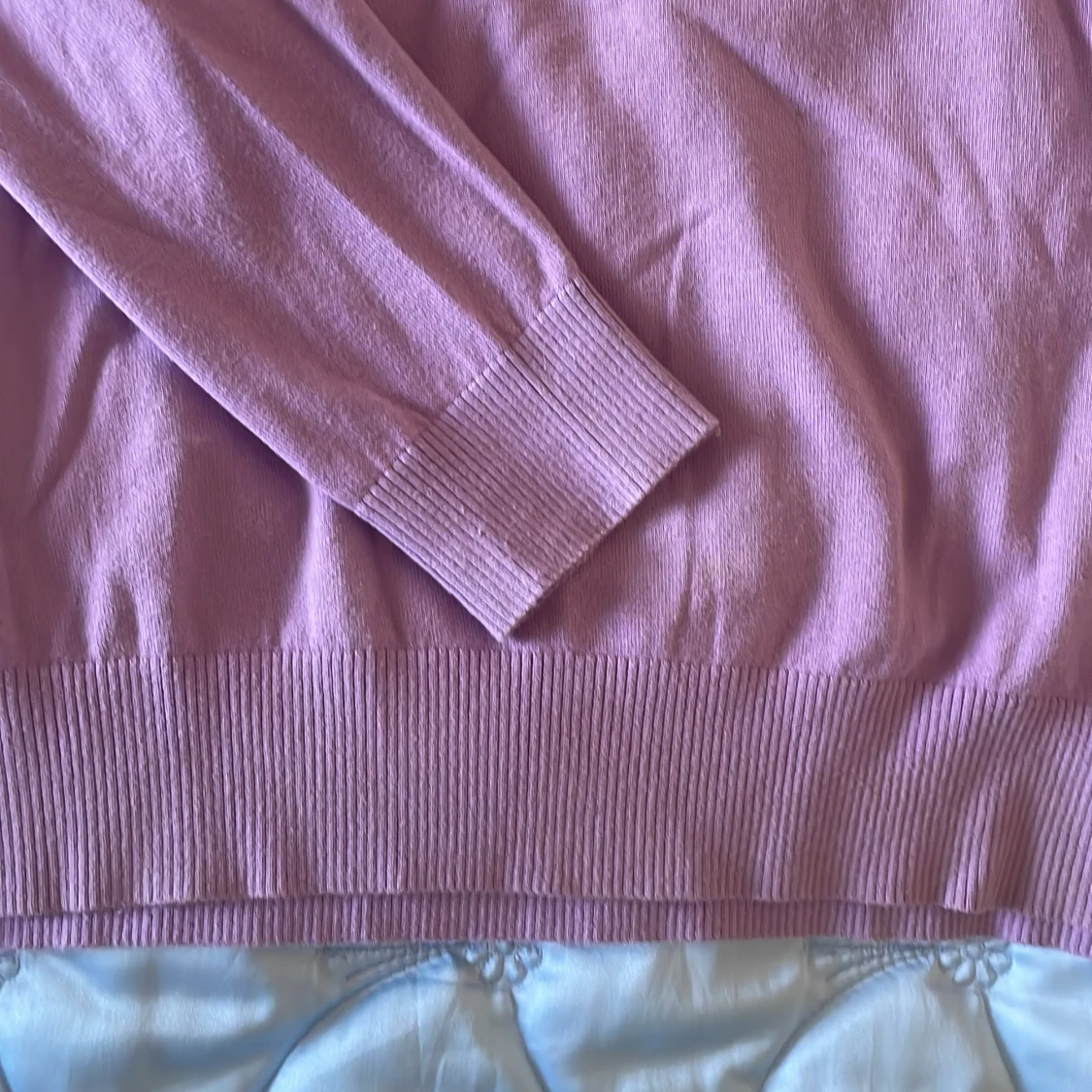 Lila stickad v-ringad tröja Esprit - 90